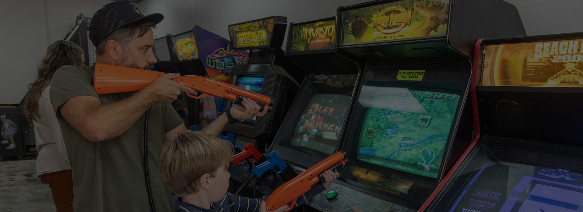 Shooting Video Games - Central Coast Activities - Vintage Arcade Games - Birthday Party Place Atascadero - Andys Awesome Arcade